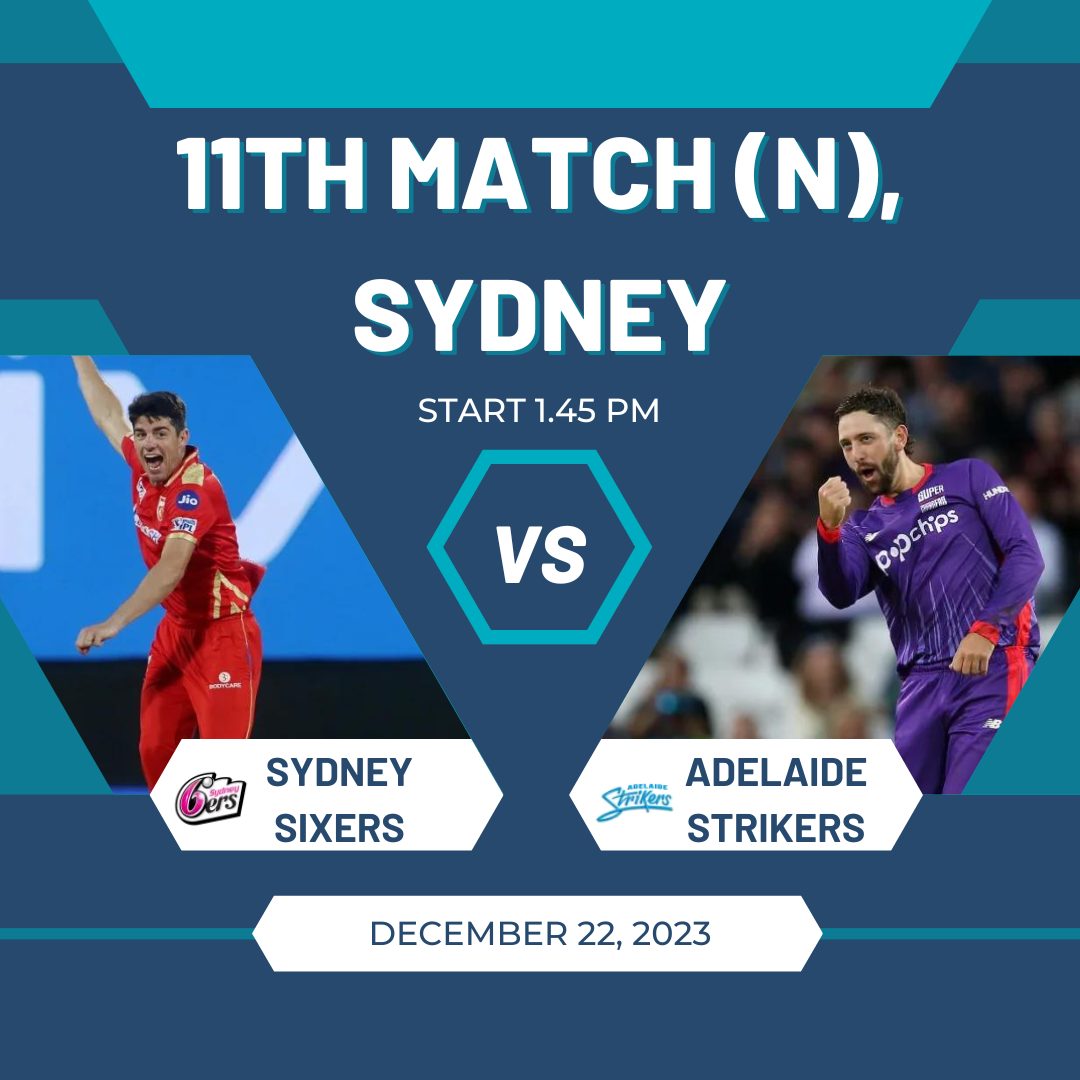 Sydney Sixers vs Adelaide Strikers Live Score