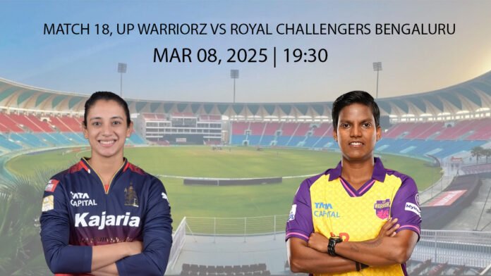 18th match Royal Challengers Bengaluru Women vs UP Warriorz Women